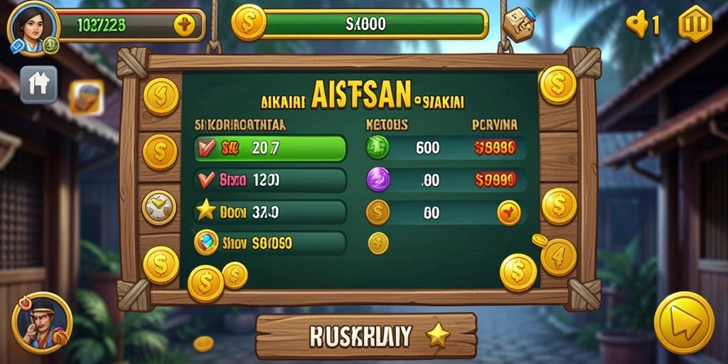 Tampilan home screen yang menarik dan informatif.